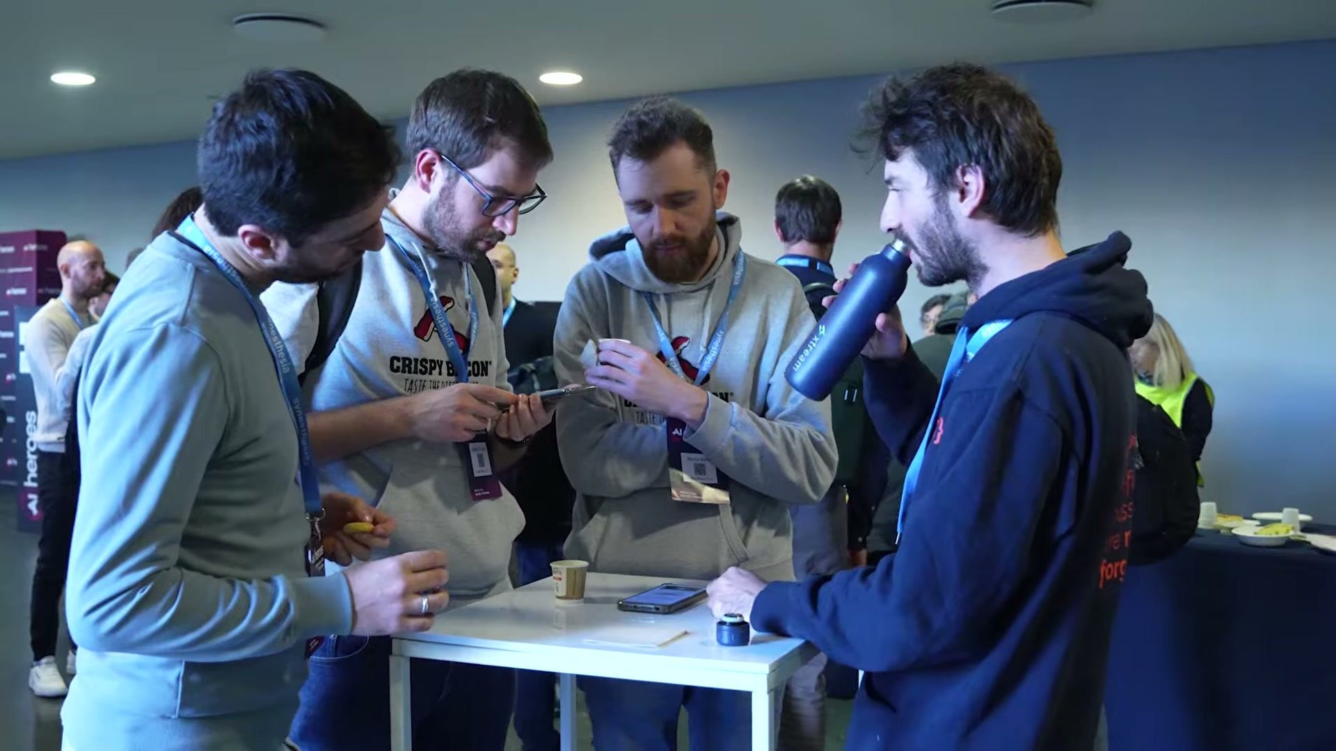 Developers networking at AI Heroes